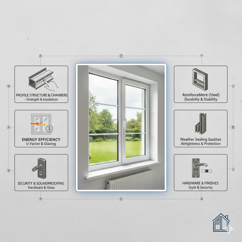 راهنمای جامع انتخاب بهترین پروفیل UPVC برای درب و پنجره شما