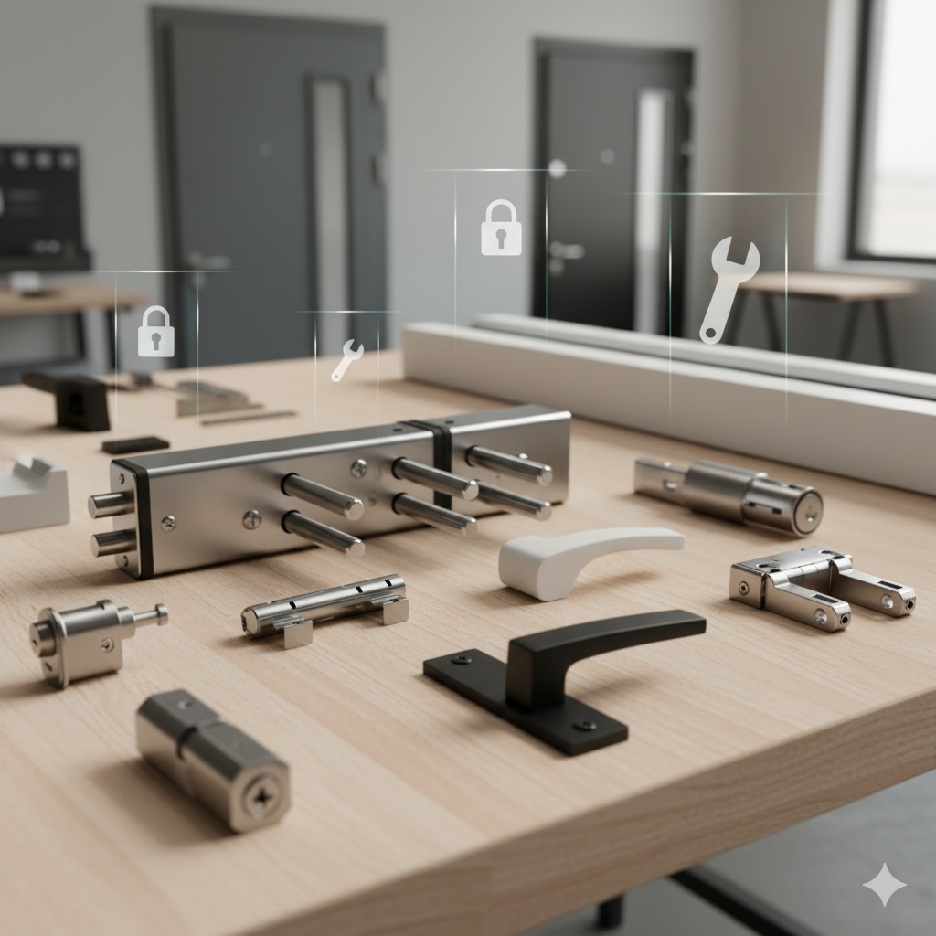 یراق آلات درب و پنجره: کلید امنیت، زیبایی و عملکرد بلندمدت