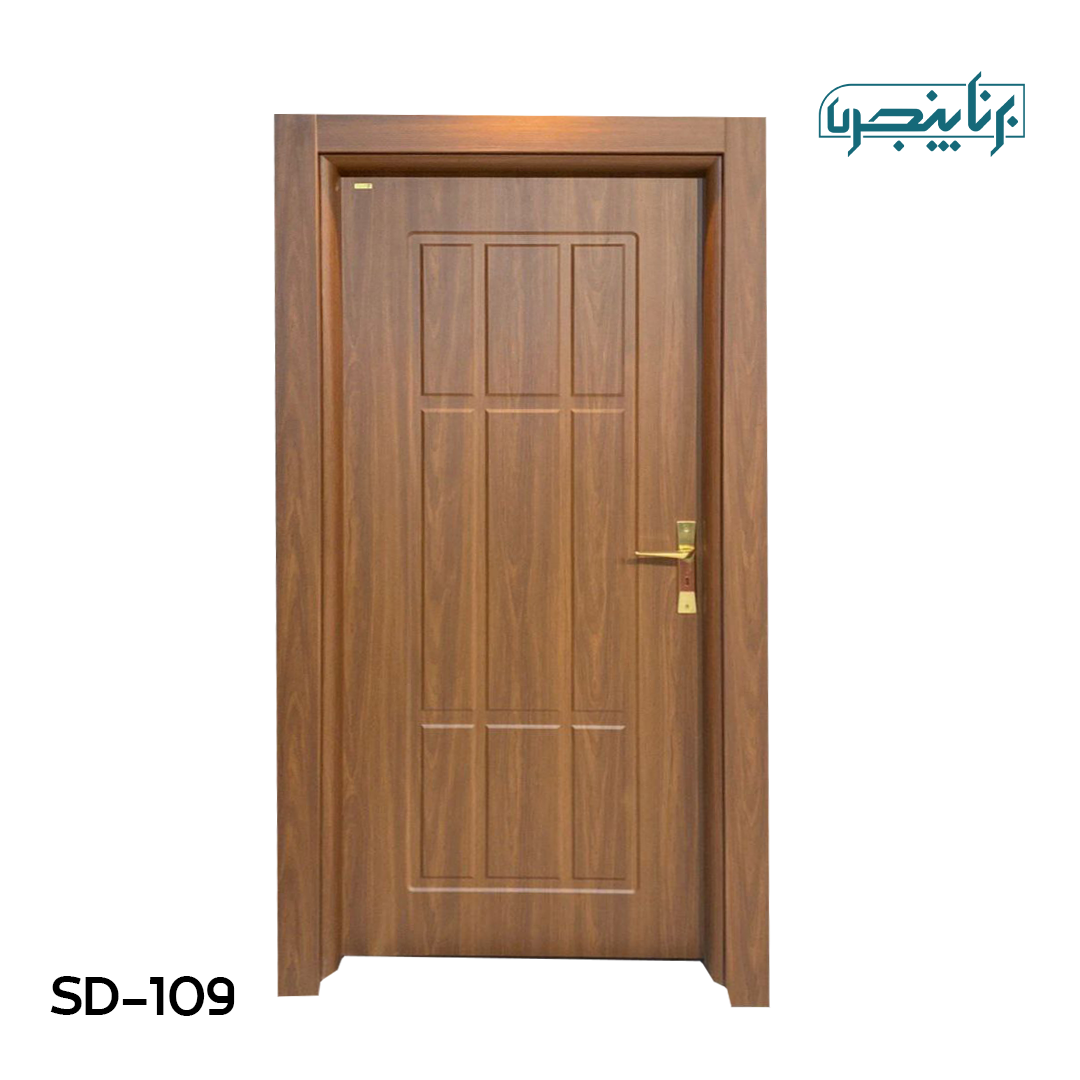 درب پلی وود سبزین در مدل کلاسیک شش قاب S-109