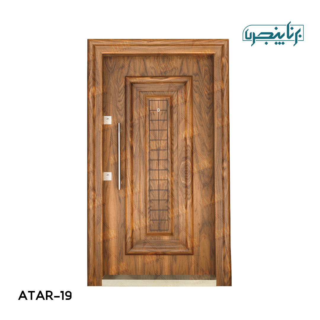 درب داخلی آتار درب مدل کلاسیک شیشه خور AD-119