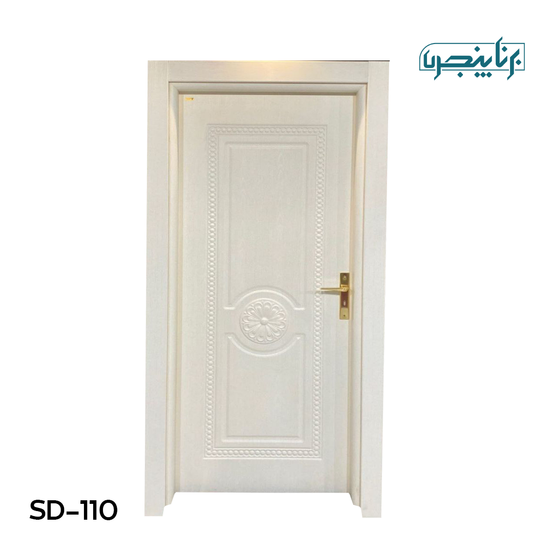درب پلی وود سبزین در مدل کلاسیک فلورال S-110
