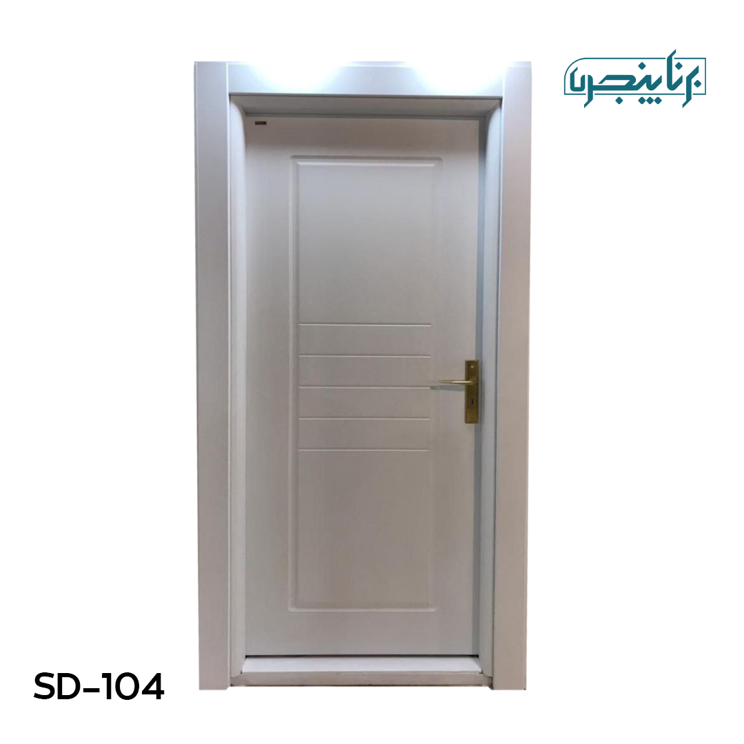درب پلی وود سبزین در مدل خطوط افقی S-104