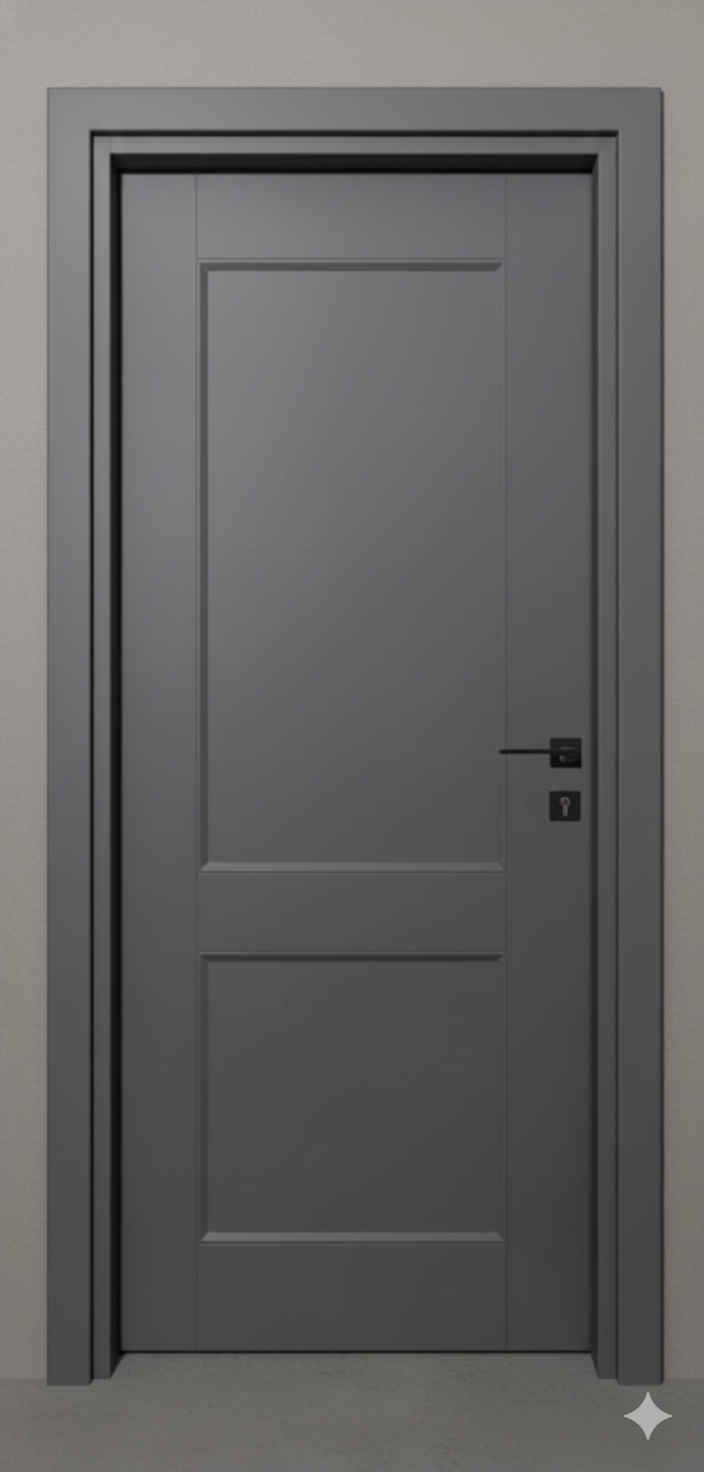 درب پلی وود سبزین در مدل مدرن دو قاب S-101