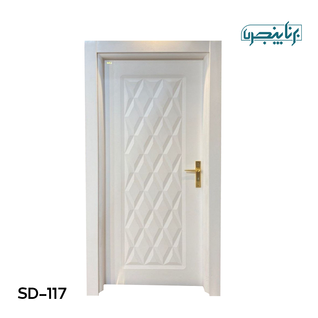درب پلی وود سبزین درب مدل مدرن سه بعدی SD-117