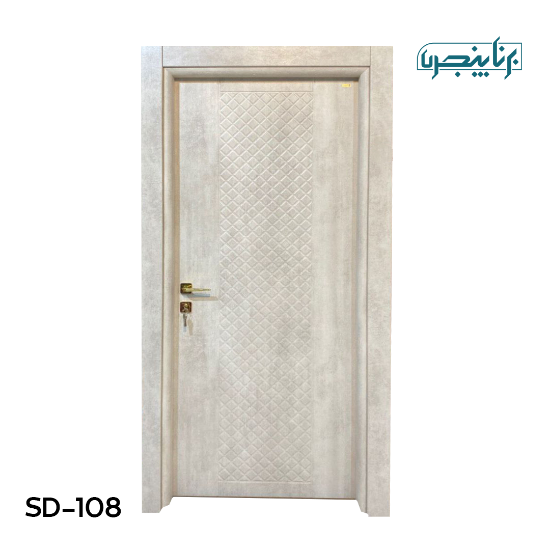 درب پلی وود سبزین در مدل بافت لوزی S-108