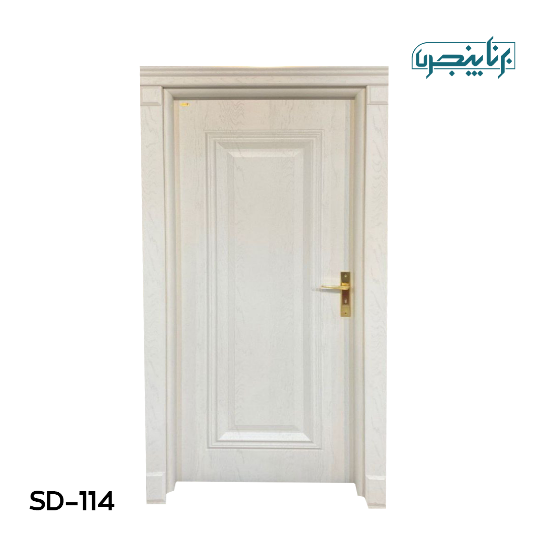 درب پلی وود سبزین درب مدل کلاسیک تک قاب SD-114