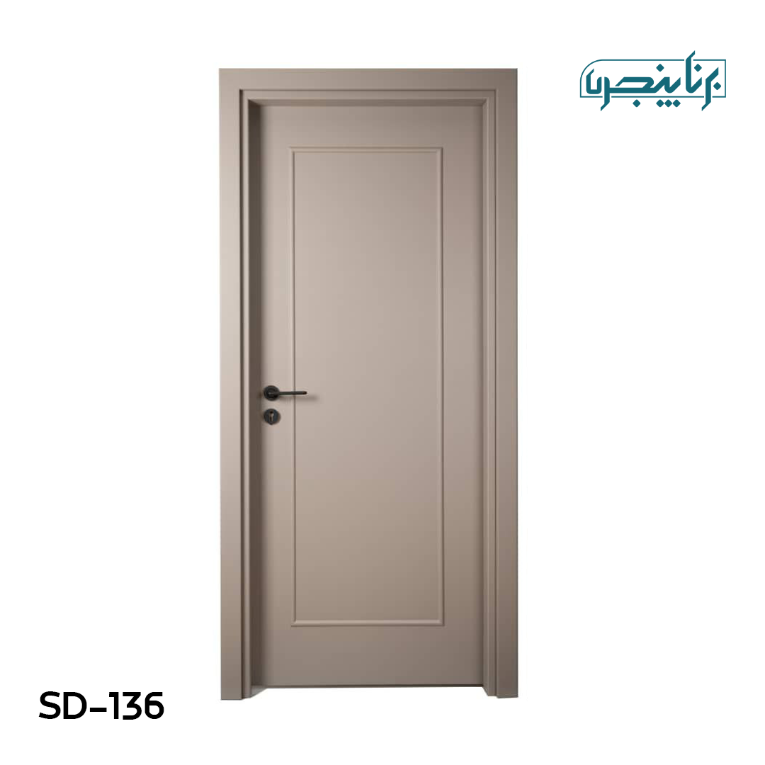 درب پلی وود سبزین درب مدل کلاسیک تک قاب SD-136