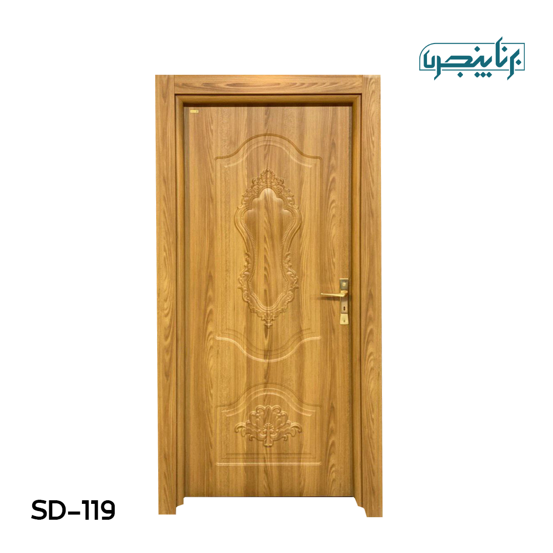 درب پلی وود سبزین درب مدل کلاسیک منبت SD-119
