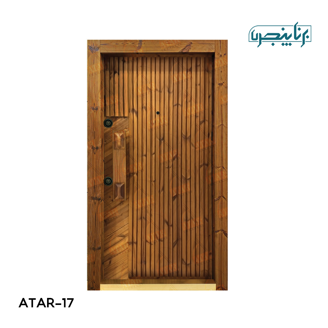 درب داخلی آتار درب مدل چوب روستیک AD-117